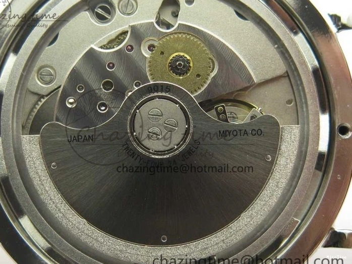 MIROTIME 0102 Portofino IW458101 SS MK 1:1 Best Edition Blue Dial On Blue Leather Strap MIYOTA MoistureWicking 7168